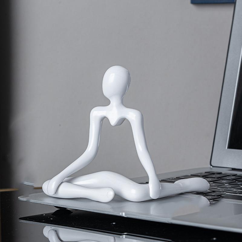 Abstract Figures Thinkers Plastic Handicrafts Cute Little Ornaments Room Decorations Artistic Living Room Ornaments