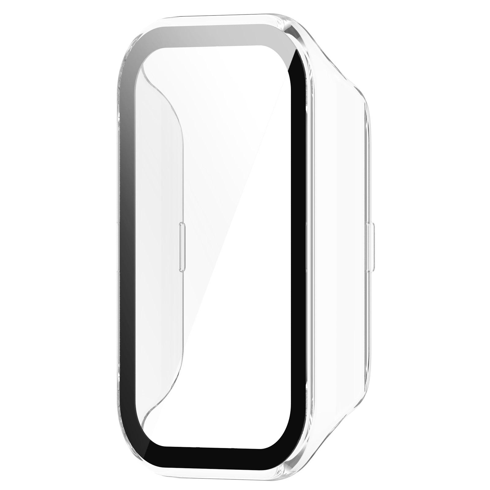 

Screen Protector Case Full Coverage PC Protective Cover Washable Bumper Housing Skin for Band 8 Active/Redmi Band 2 прозорий