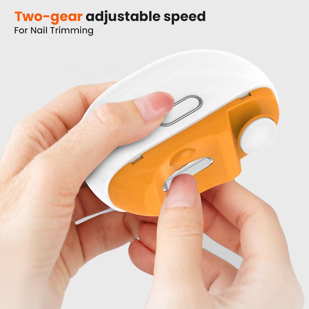 Electric Nail Art Clippers Nail Trimmers with Two Gears Safety Features