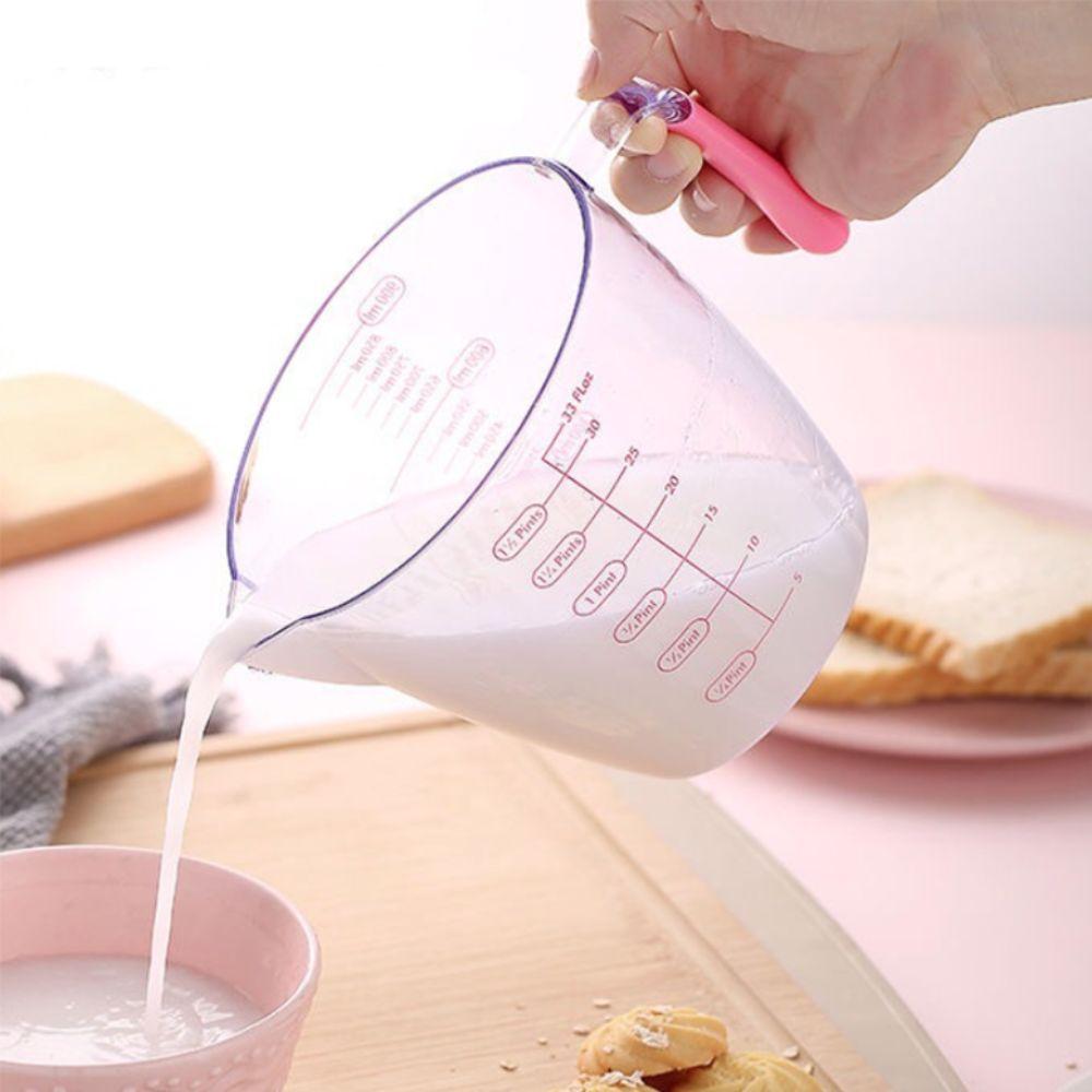 3pcs/set Clear Baking Measuring Cup with Scales Mixing Cup Practical Measure Mug  Batter