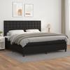 Vidaxl Continental Bed With Mattress, Black, Faux Leather 200X200 Cm