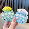 Anime  Cinnamoroll  Game Console Keychain Melody Kuromi Mini Handheld Whack-A-Mole Decompression Keyring Gifts