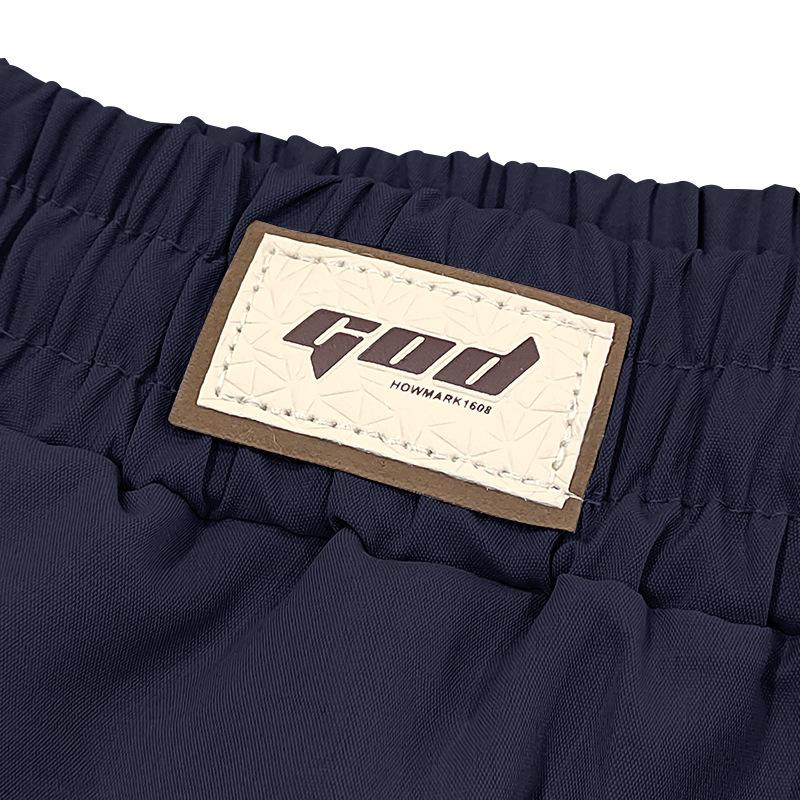 Men's Relaxed Fit Comfortable Quick-Dry Waistband Casual Business Solid Colour Trousers