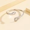 Retro Punk Coiled Snake Open Stainless Steel Gold-Plated Women’s Bracelet