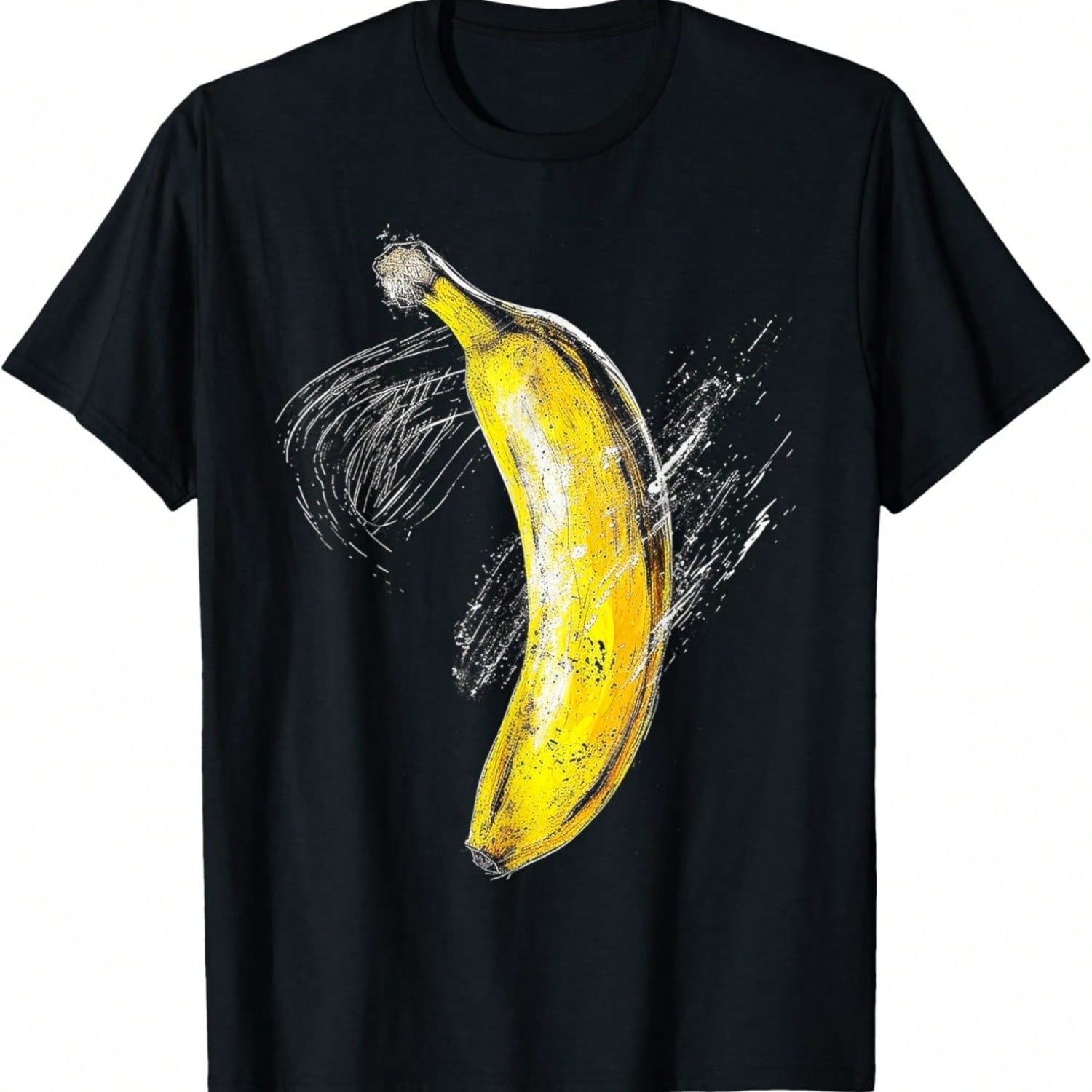 Banana Painting Art Fruit Graphic Motif Banana T-Shirt S разноцветный