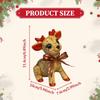 Reindeer Statue Decorative Figurine Christmas Decoration Resin Small Collectible Animal Sculpture