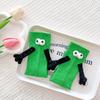 1 Pair Magnetic Hand Socks Solid Color Long Socks with 3D Character Arm Holding Hands Wearable Socks Daily Wear