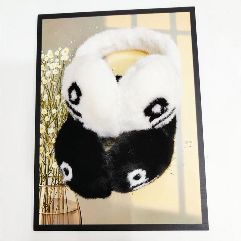 Camellia imitation rabbit fur scarf 23 winter fashionable and elegant women's warm neck cover neck protection small fragrant wind scarf