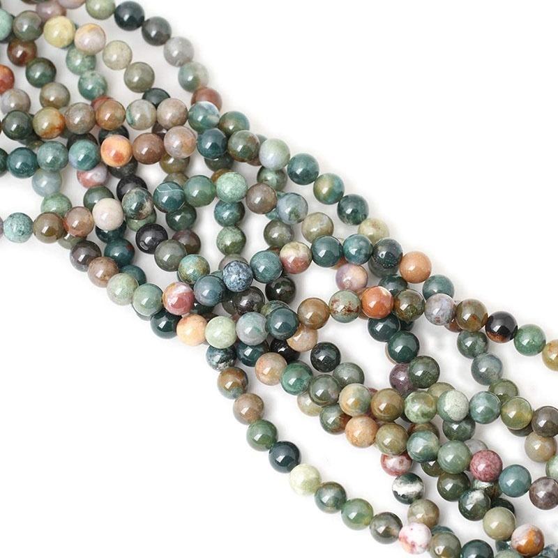 Přírodní drahokam volná distanční vložka Korálky přírodního achátu 4 6 8 10mm kulaté korálky pro výrobu šperků