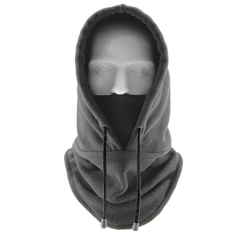 Cagoule Polaire Thermique Coupe-Vent Masque Facial Chauffe-Cou Snood Capuche pour Ski Cyclisme Nouvel Équipement d'Extérieur d'Hiver Idée Cadeau
