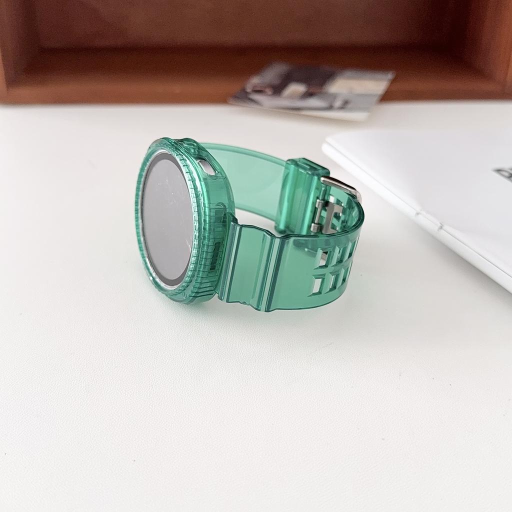 For Samsung Galaxy Watch 8 40mm 44mm Band Pulseira Transparent Silicone Bracelet Correa Galaxy Watch 8 Classic 46mm Case+Strap
