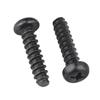 Black Carbon Steel Phillips Pan Head Self-Tapping Screws with Flat Tail