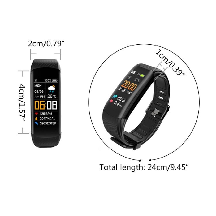 C5 Fitness and Activity Tracker Heart Rate Step Activity Tracking Monitoring