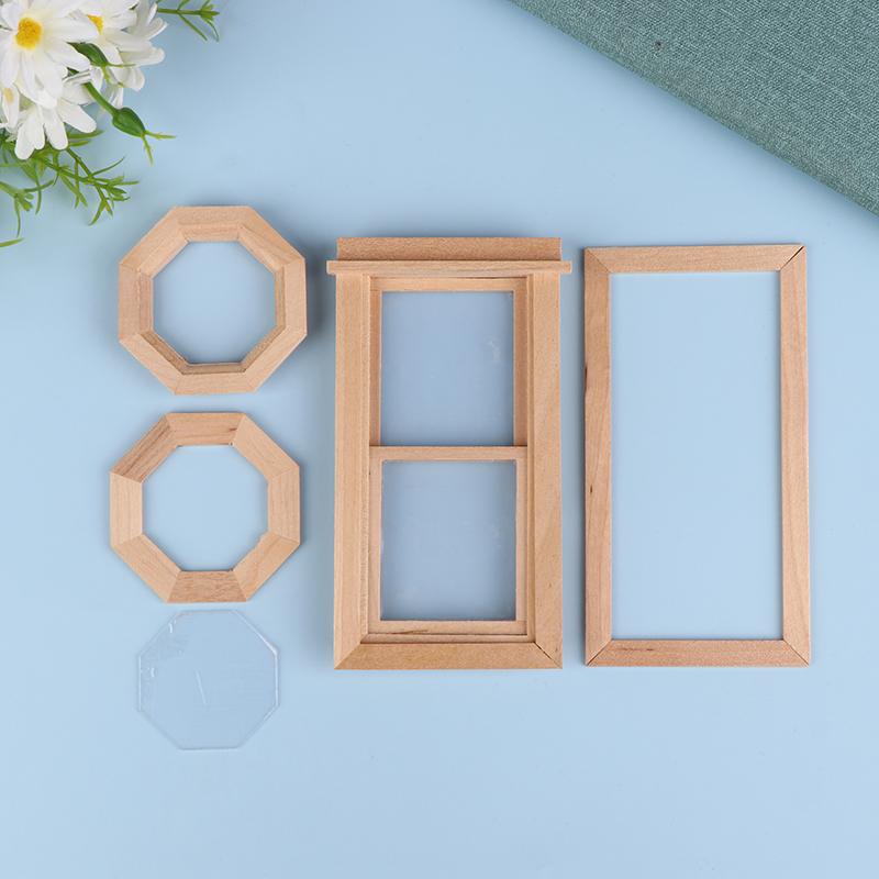 Miniature Dollhouse Square Window Star Anise Window Model Furniture Accessories