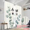 2pcs 2D Flat Printing Drapes Accept What Is Eucalyptus Polyester Without Electricity Birthday Party Perfect for Holiday Party