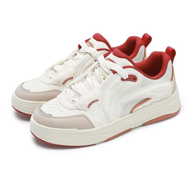 FILA Vibe Rhythm Shoes CNY Series Low-Top Skate Shoes Women sneakers White Brown F12W512203FWM