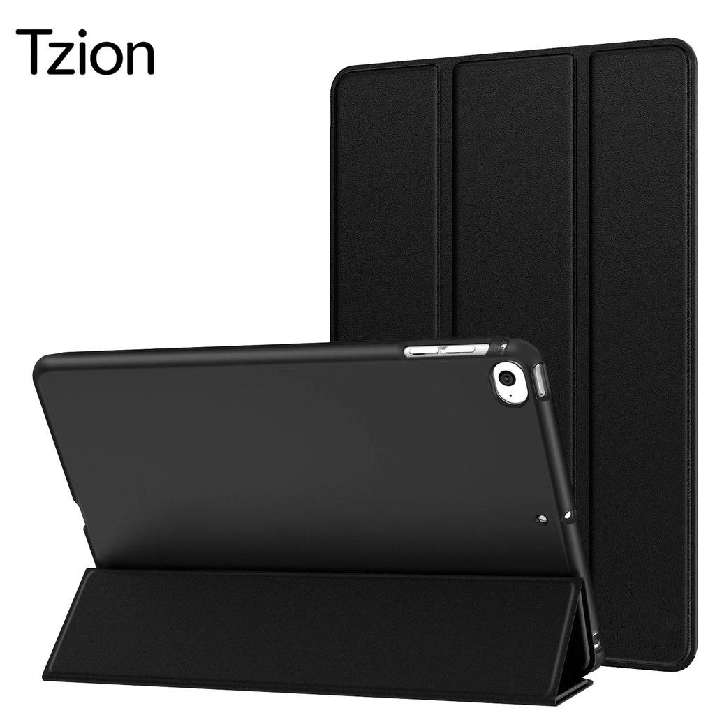 For iPad 9.7 / 6th/5th Generation, iPad Air 9.7 2013/2014, Soft TPU Back Case Magnetic Flip Smart Cover Auto Wake/Sleep