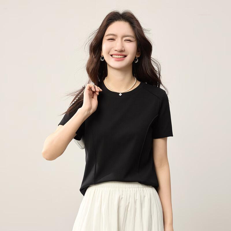 Women s Casual Round Neck Short Sleeve T-Shirt M