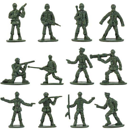 360Pcs 1:72 Scale Soldier Model Army Men Toy Soldiers Battle Scene Playset War Games Toys for Children