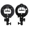 Speedlite Mount Adapter Bracket for Flash Light Softbox Snoots S-Type Grip Stand