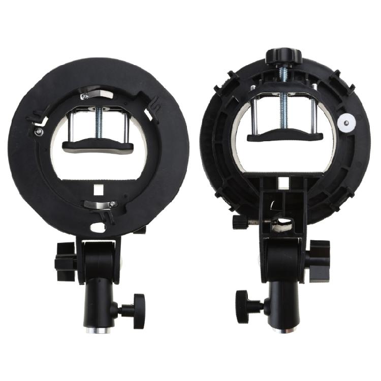 Speedlite Mount Adapter Bracket for Flash Light Softbox Snoots S-Type Grip Stand