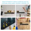 Screwdriver Organizer 14/23 Holes Wall Mounted Screwdriver and Pliers Holder Rustproof Iron Screwdriver Rack Space Saving Wall