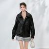 ICH MODE Oversized Leather Jacket