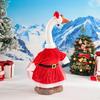 Christmas Geese Outfits Holiday Dress For Statue 23inch Christmas Geese Clothing With Bow For Outdoor Yard Garden Party Winter