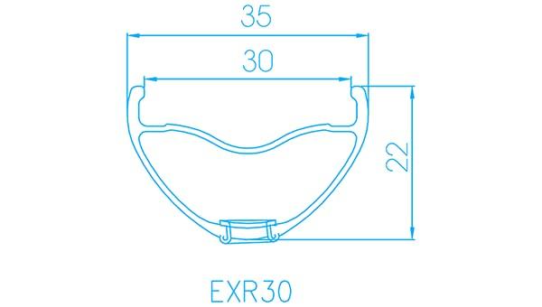 ALEXRIMS EXR30 29" (700C) 32H 622x30 Rim