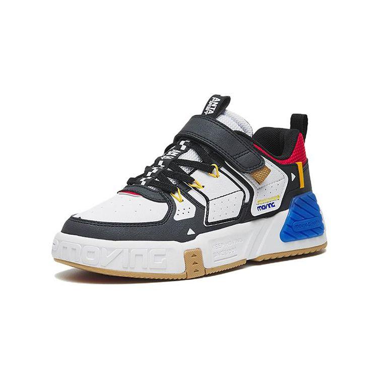 Anta Kids Low-Top Skate Shoes Kids sneaker White Black Red 312248001-8