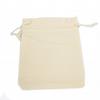 Velvet Drawstring Pouch - Ivory 10x12cm