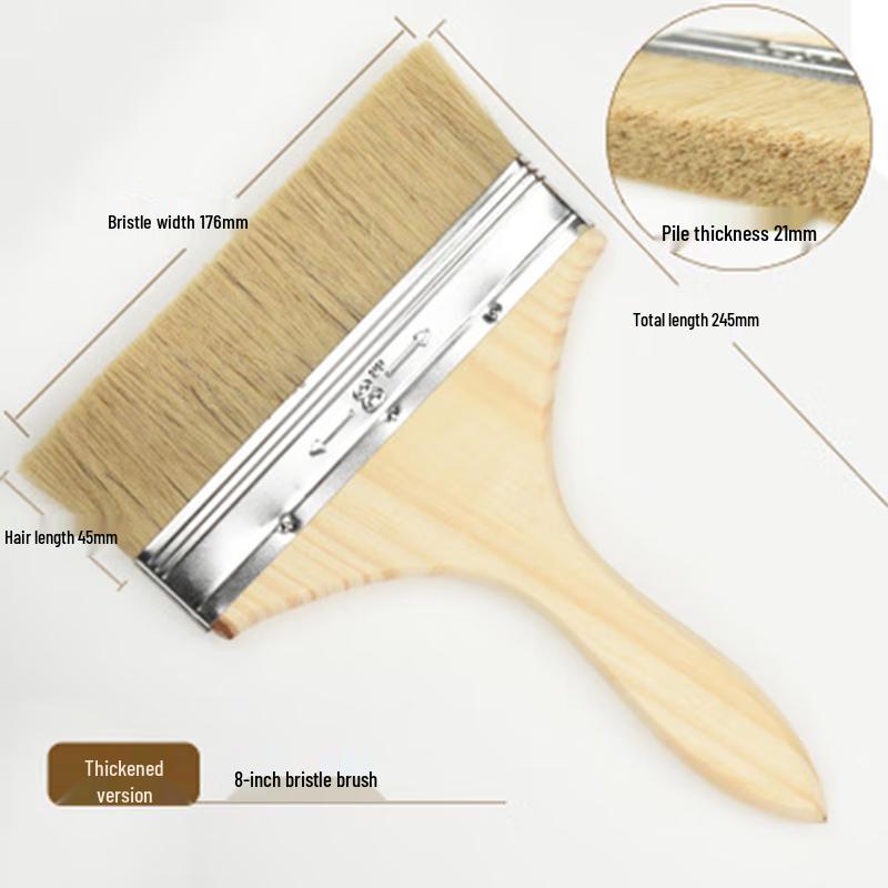 Yilv 8-inch Soft Bristle Synthetic Utility Brush - 50 Pack