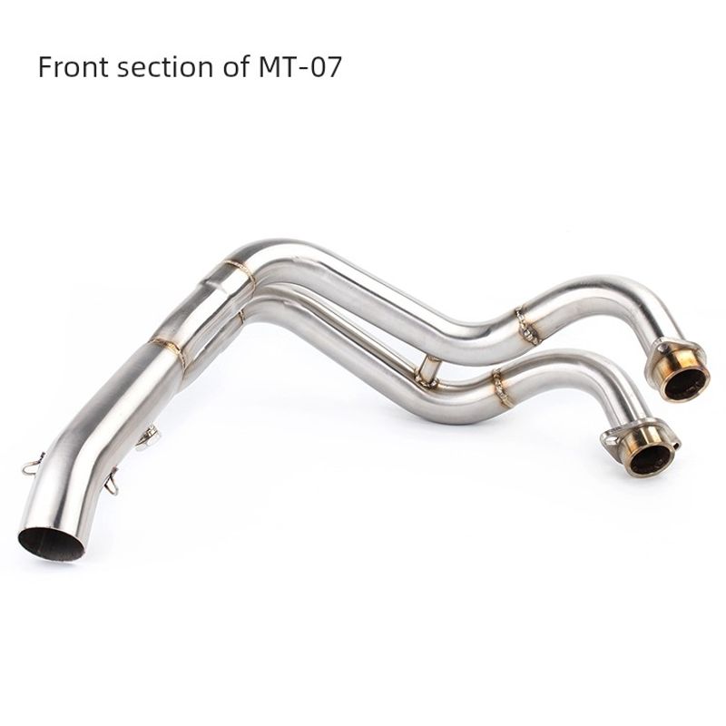 

Applicable Motorcycle Restoration Mt07 Front Section Exhaust Pipe Modification Restoration Fz07 Rotary Straight Exhaust Pipe MT07 stainless steel front section