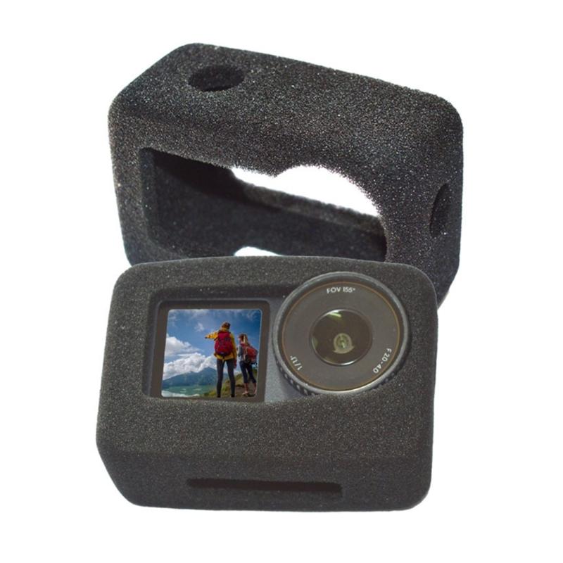 1PC Cotton Windshield Cover for Action 6 Camera Reduces Wind Noise for Clear Recording During Outdoor Sports