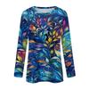 Long Sleeve Shirts For Women Cute Print Graphic Tees Blouses Casual Plus Size Basic Tops Pullover