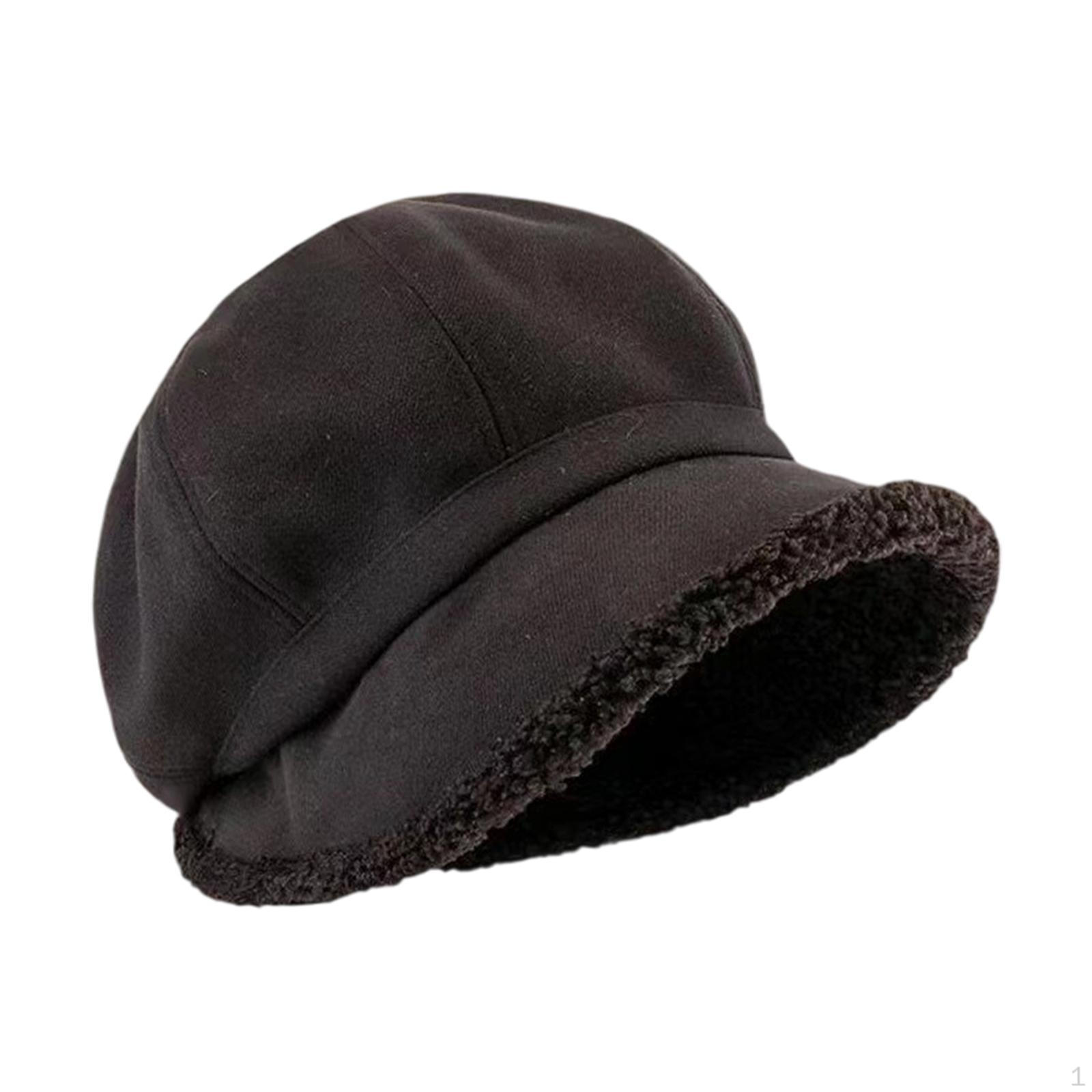 

Повседневный теплый берет-восьмиуголка на подкладке для свиданий, отпуска, на каждый день, для офиса чёрный