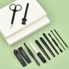 Portable Pieces Stainless 12 Steel Nail Care Kit For Men And Women With Pu Travel Pouch Manicure Pedicure Accessories