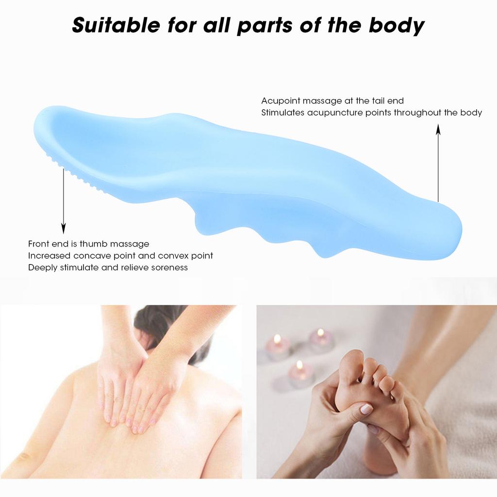 Silicone   Tissue Massage Tool Soreness Pain Relief Trigger Point Thumb Massager