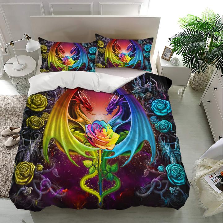 Black SKULL Bedding Set Soft Duvet Cover Bed Clothes Gift