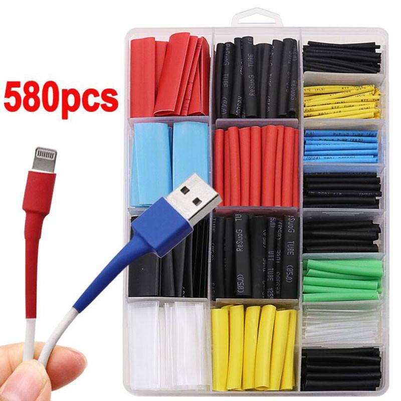 Heat Shrink wrapped Shrinking Insulation Sleeving Thermal Casing Car Electrical Cable Shrink Tube Tube Kit