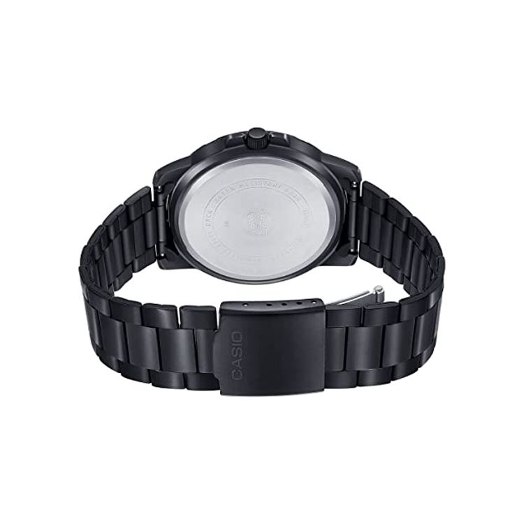 Casio Standard Series Classic Minimalist Elegant Fashion Quartz Movement Stainless Steel Strap Men Watches Black MTP-VD01B-1BV
