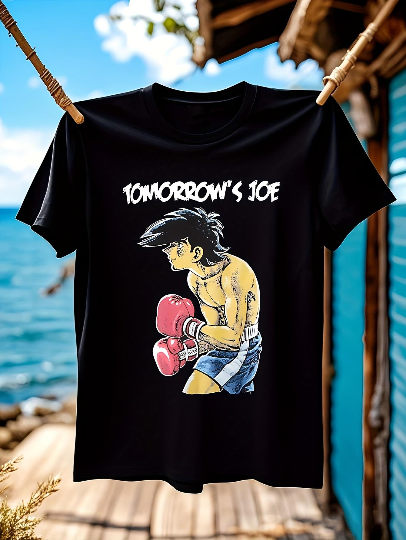 Tomorrow S Joe Boxing Manga T-shirt - Anime Graphic Tee with Joe S Boxing Design L