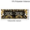 2026 Happy New Year Short Curtains Valances Fireworks&Balloons Windows Treatments New Year Decorations for Home Kitchen Bathroom
