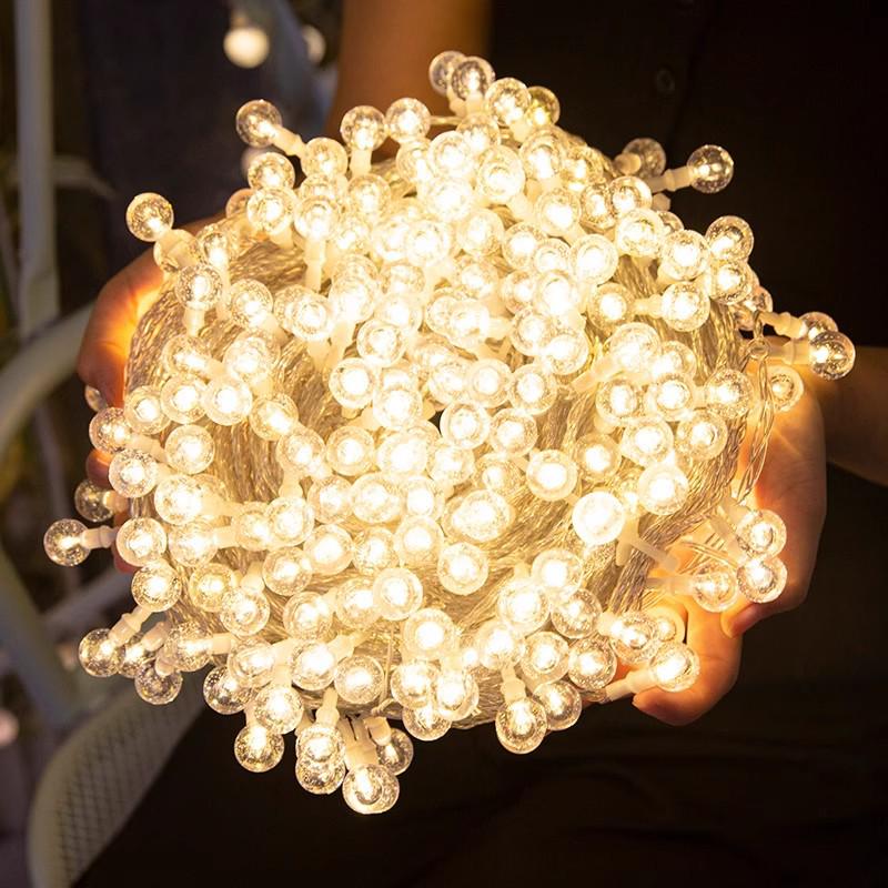 Color-Changing LED Solar String Lights - Outdoor Rainproof Fairy Lights for Camping and Courtyard Decoration