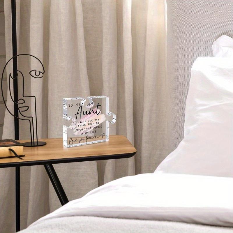 LukieJac Aunt Puzzle Plaque - Unique Birthday & Mother's Day Gift from Niece