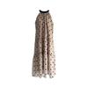 Romantic Summer Polka Dot Neck Sleeveless Dress Women's Summer New Thin Holiday Temperament Medium and Long Dress