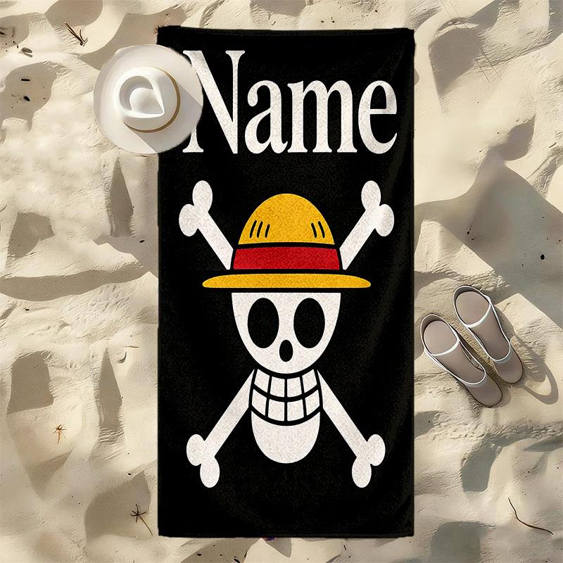 Custom O-One Piece Stylish printed beach towel,a quick-drying, absorbent mat suitable for the beach, pool, gym, and travel fans gift