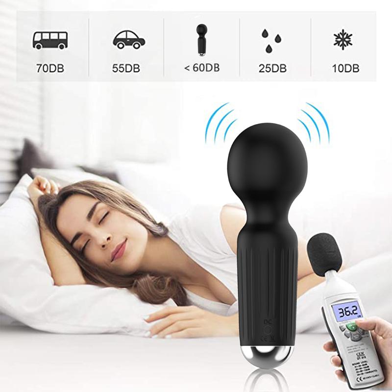 20 Speed Powerful Mini AV Magic Wand Vibrator G Spot Clitoris Stimulator USB Rechargeable Massager For Adult Women Sex Toys