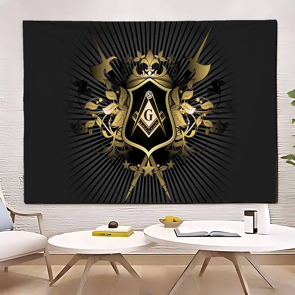 Ring Freemasonry Illuminati Masonic Tapestry Customizable Tapestries Of Various Styleswall Hangings Celebrity wall Hangings