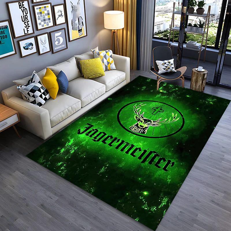 Jägermeister: Tappeto Audace Vivace Arredamento Casa Adatto a Tutte le Stagioni Cuscino per Sedia da Ufficio Arte Decorazione Stanza del Dormitorio